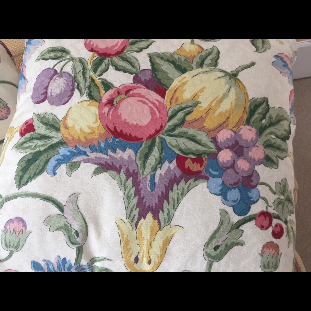 Two throw pillows